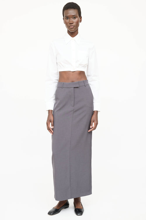 Prada 2023 Cropped Logo Shirt