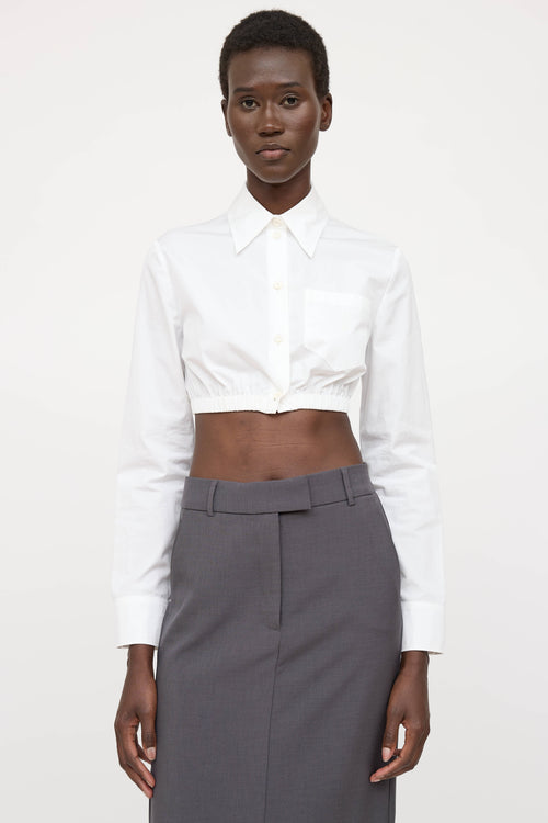 Prada 2027 Cropped Logo Shirt