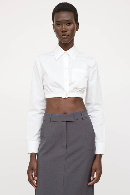 Prada 2027 Cropped Logo Shirt