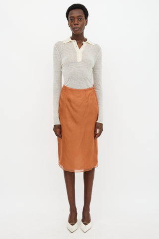 Prada 2023 Sheer Layered Skirt