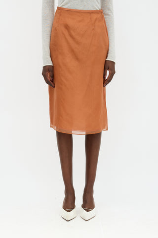 Prada 2023 Sheer Layered Skirt