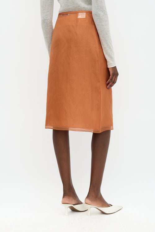 Prada 2023 Sheer Layered Skirt