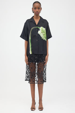 Prada 2023 Silk Flower Shirt