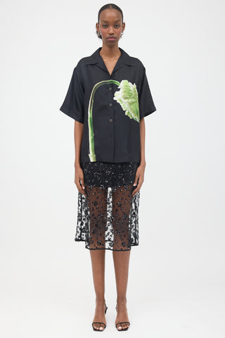 Prada 2023 Silk Flower Shirt