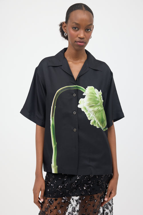 Prada 2023 Silk Flower Shirt