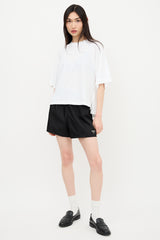 Prada 2023 Re-Nylon Triangle Logo Shorts