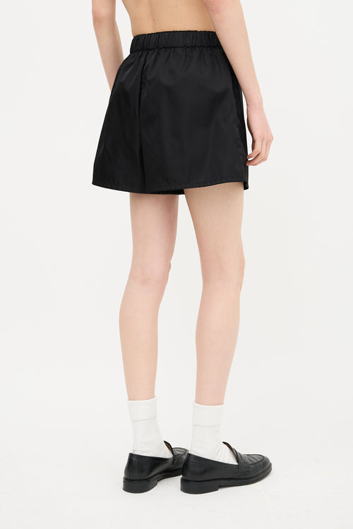 Prada 2023 Re-Nylon Triangle Logo Shorts