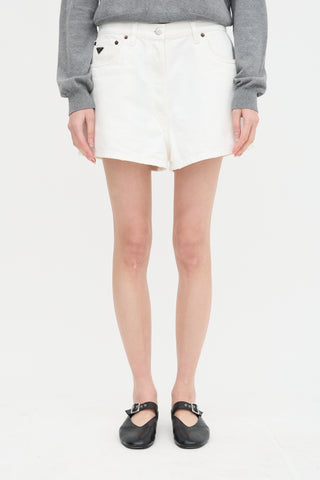 Prada 2023 Triangle Logo Shorts