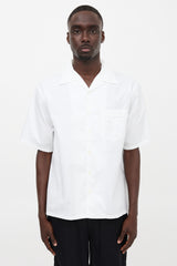 Prada 2024 Striped Camp Collar Shirt