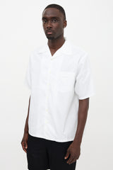 Prada 2024 Striped Camp Collar Shirt