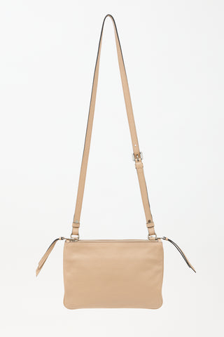 Prada Daino Leather Double Zip Bag