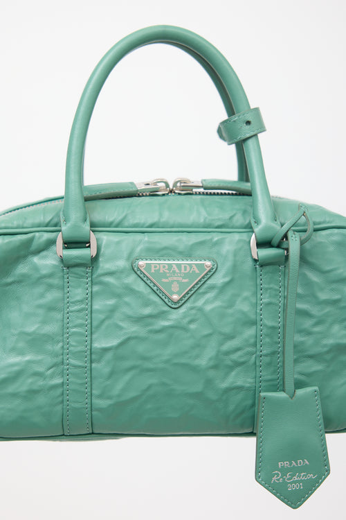 Prada Antique Nappa Leather Top Handle Bag