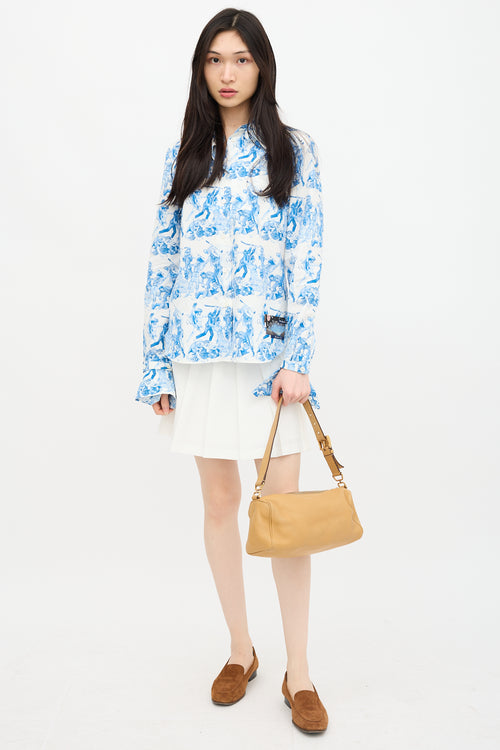 Prada Daino Leather Shoulder Bag