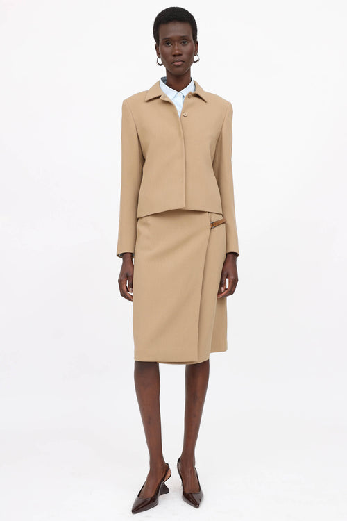 Prada Wool Jacket & Skirt Co-Ord Set