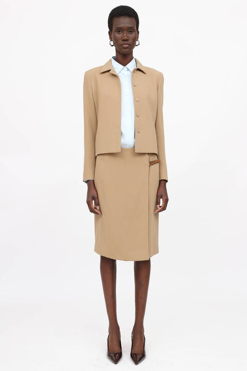 Prada Wool Jacket & Skirt Co-Ord Set