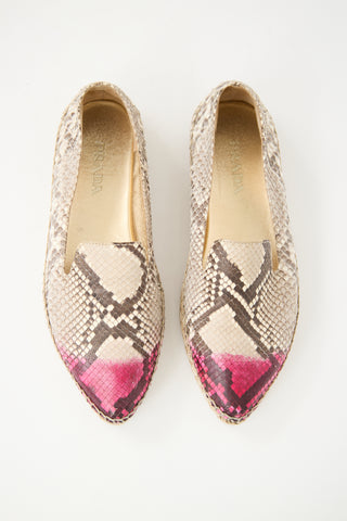 Prada Multi Leather Espadrille Flat