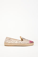 Prada Multi Leather Espadrille Flat