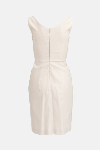 Prada 2011 Wool & Silk Midi Dress