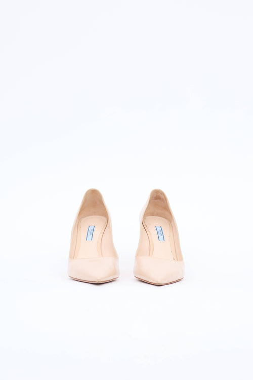Prada Saffiano Point Toe Pump