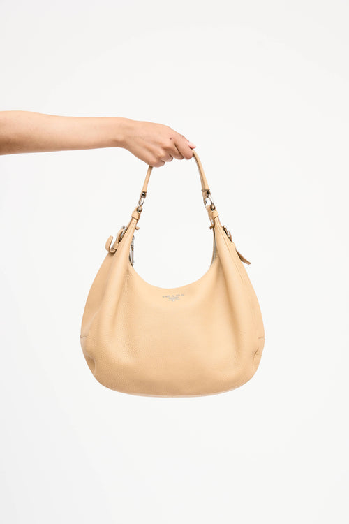 Prada Leather Vitello Daino Shoulder Bag