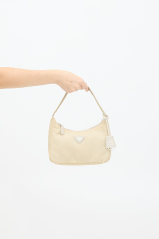 Prada Beige Re-Nylon Re-Edition 2000 Bag