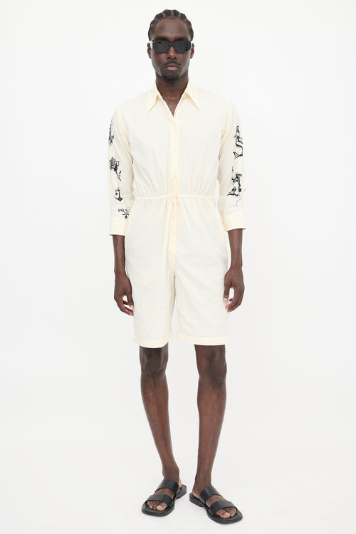 Prada SS 2022 Printed Romper