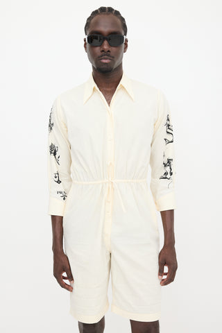 Prada SS 2022 Printed Romper