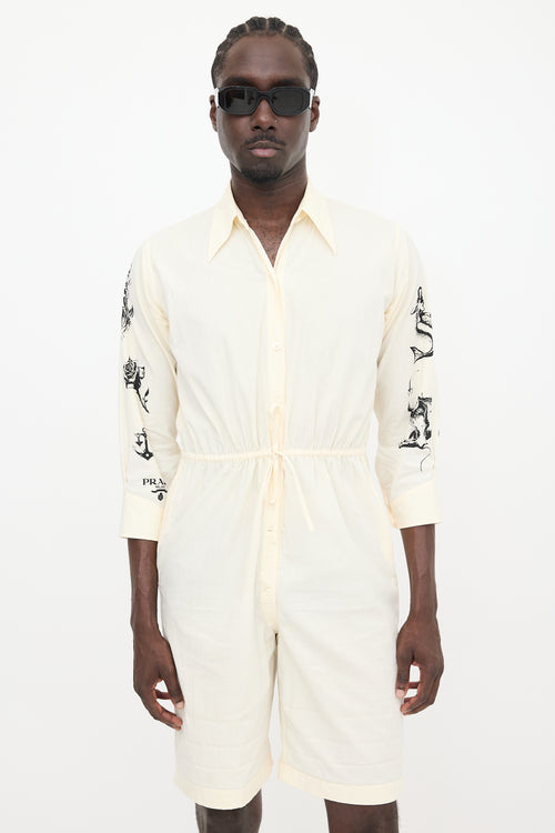 Prada SS 2022 Printed Romper