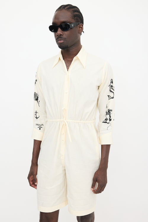 Prada SS 2022 Printed Romper