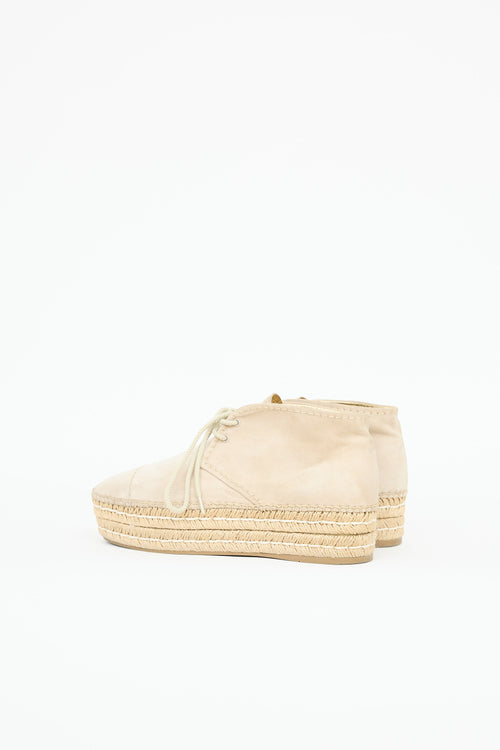Prada Suede Platform Espadrille