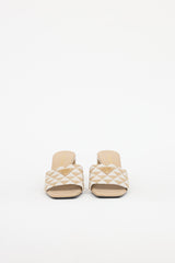Prada Jacquard Logo Sandal