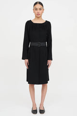 Prada 2007 Button Up Belted Dress