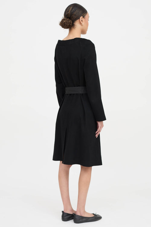Prada 2007 Button Up Belted Dress