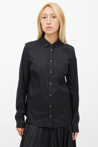 Prada Black Button Down Shirt