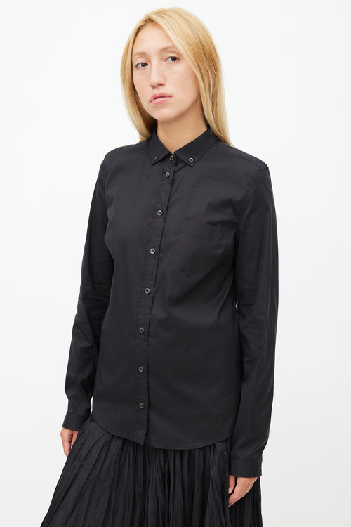 Prada Black Button Down Shirt