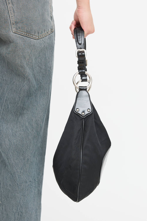 Prada Nylon Canapa Logo Shoulder Bag