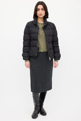 Prada Black Down & Nylon Puffer Jacket