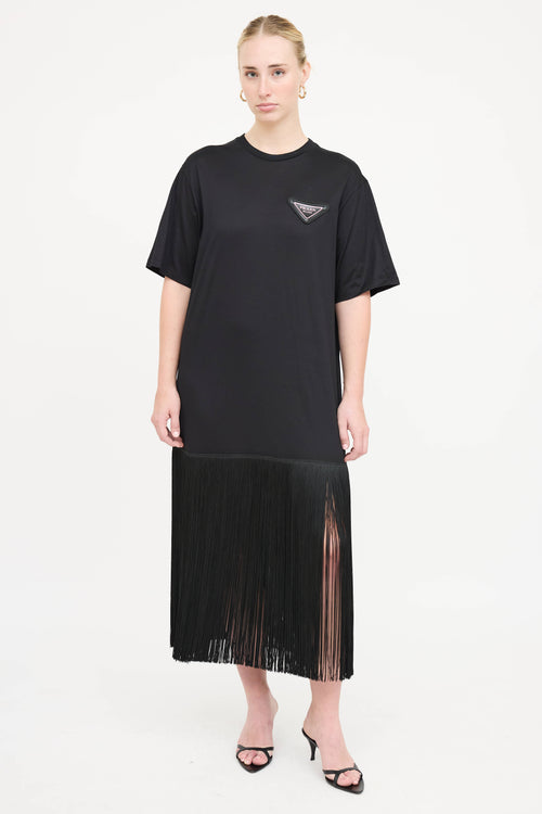Prada 2024 Fringe T-shirt Dress