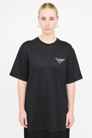 Prada 2021 Fringe T-shirt Dress