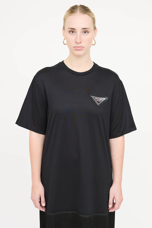 Prada 2021 Fringe T-shirt Dress