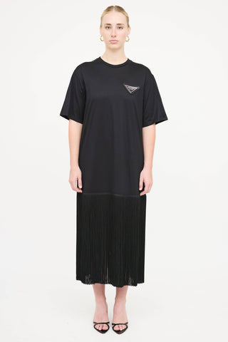 Prada 2020 Fringe T-shirt Dress