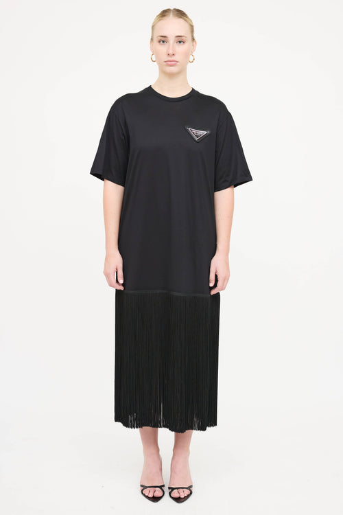 Prada 2020 Fringe T-shirt Dress