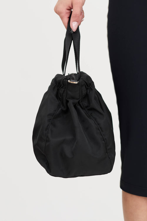 Prada Pleated Trim Nylon Bag
