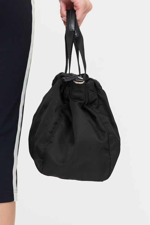Prada Pleated Trim Nylon Bag