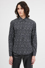 Prada Black & Grey Star Print Shirt