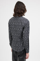 Prada Black & Grey Star Print Shirt