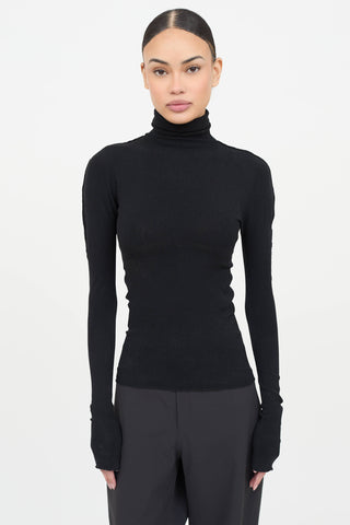 Prada Sport Nylon Turtleneck Top
