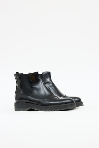 Prada Brogue Chelsea Boot