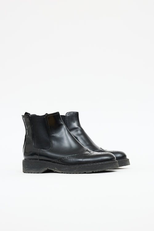 Prada Brogue Chelsea Boot