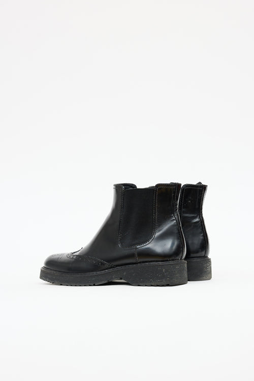 Prada Brogue Chelsea Boot